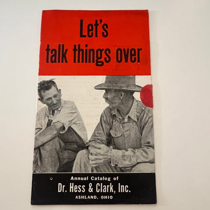 Let's Talk Things Over Annual Catalog of Dr. Hess & Clark Inc Ashland OH TK2-XB5