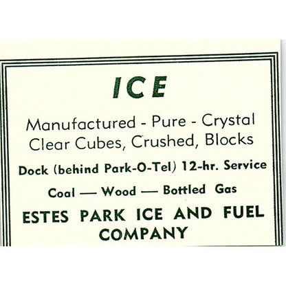 The Pine Cone Shop 101 E. Elkhorn 1957 Estes Park CO Ad AG4-S10