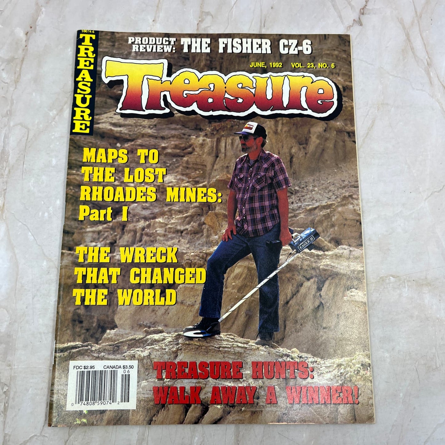 1992 June - Treasure Magazine - Treasure Hunting Prospecting Metal Detector M16