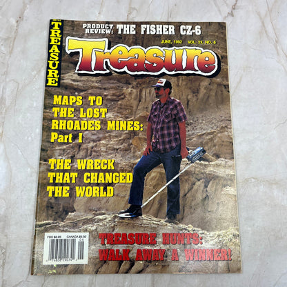 1992 June - Treasure Magazine - Treasure Hunting Prospecting Metal Detector M16