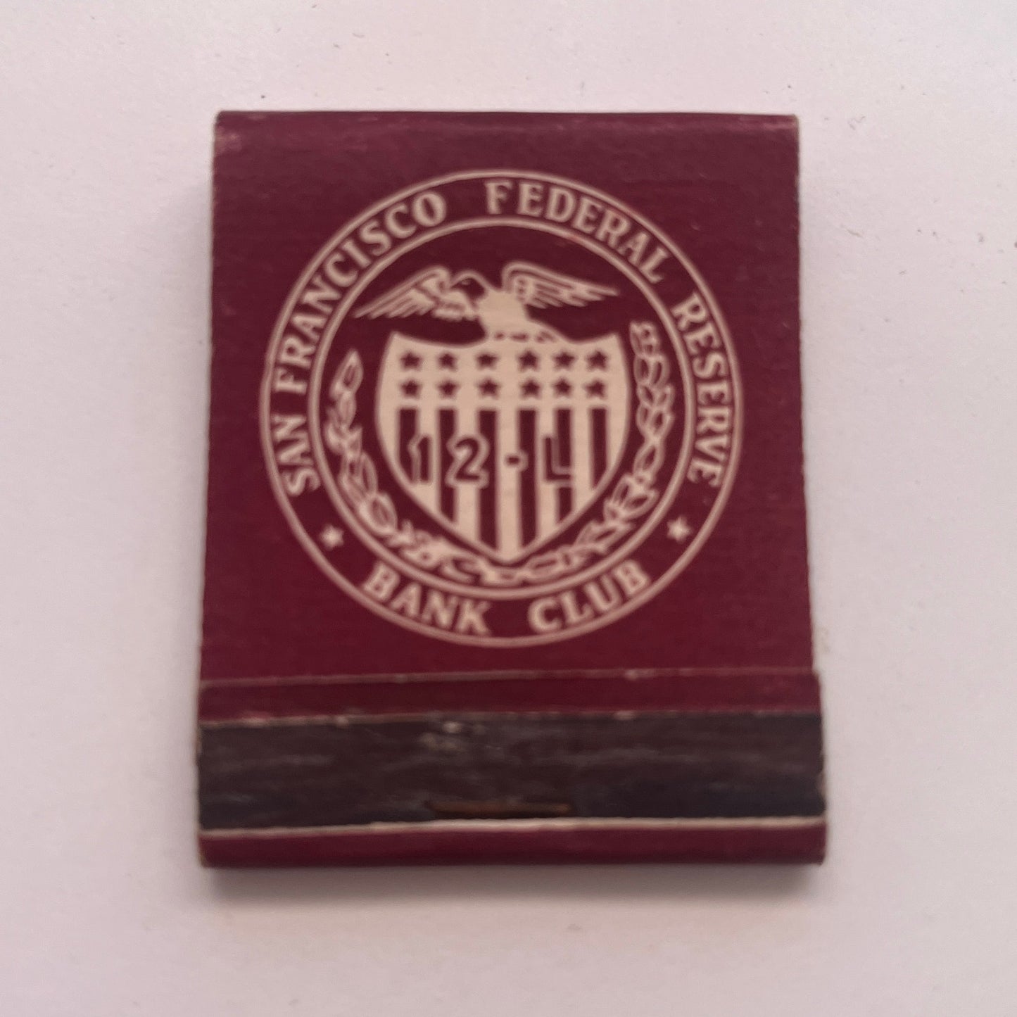 San Francisco Federal Reserve Bank Club Vintage Matchbook Cover TB8-MB2-9