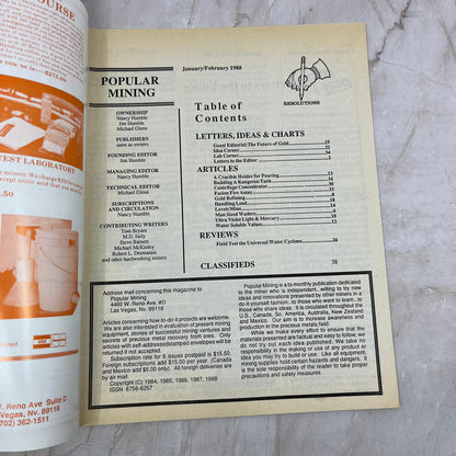 1988 Jan/Feb - Popular Mining Magazine - Treasure Hunting Gold Prospecting M19