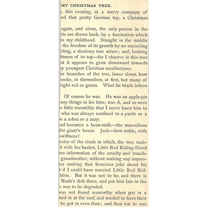 Woodman, Spare That Tree - George Perkins Morris 1884 Poem AG3-1