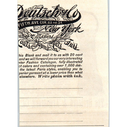 The Brainerd & Armstrong Co Crochet Scarf NY c1890 Victorian Ad AE8-CH8