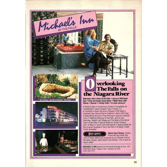 Michael's Inn overlooking The Falls on the Niagara River Niagara Falls ON SAG4-2