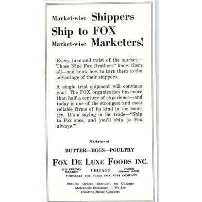 A.C. Beck Chem Co Minneapolis, Fox De Luxe Foods Chicago 1953 Ad AE9-DC1