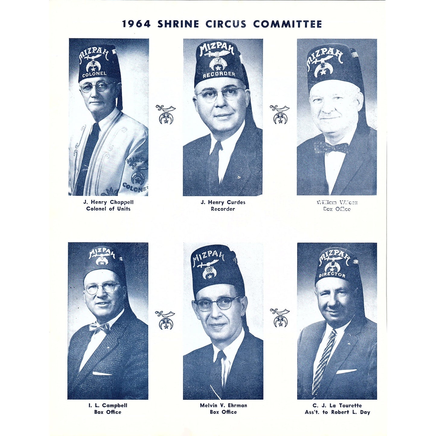 1964 Mizpah Temple Shrine Circus Committee Ft Wayne IN 1964 Ad AG1-9