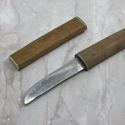 Vintage Miniature Japanese Samurai Letter Opener With Bamboo Scabbard SB3