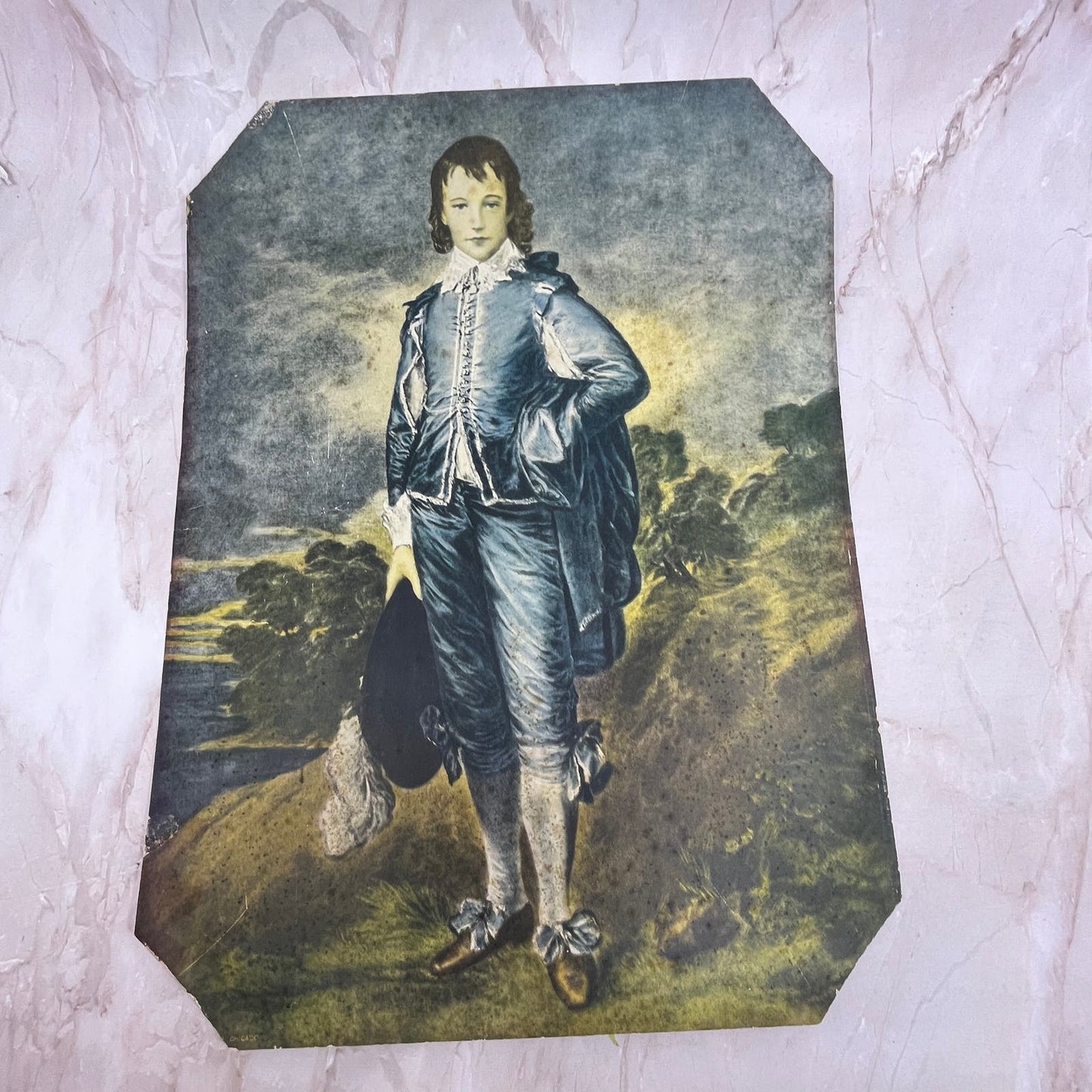 The Blue Boy by Sir Thomas Gainsborough Vintage Art Print 12x16 FL6-4
