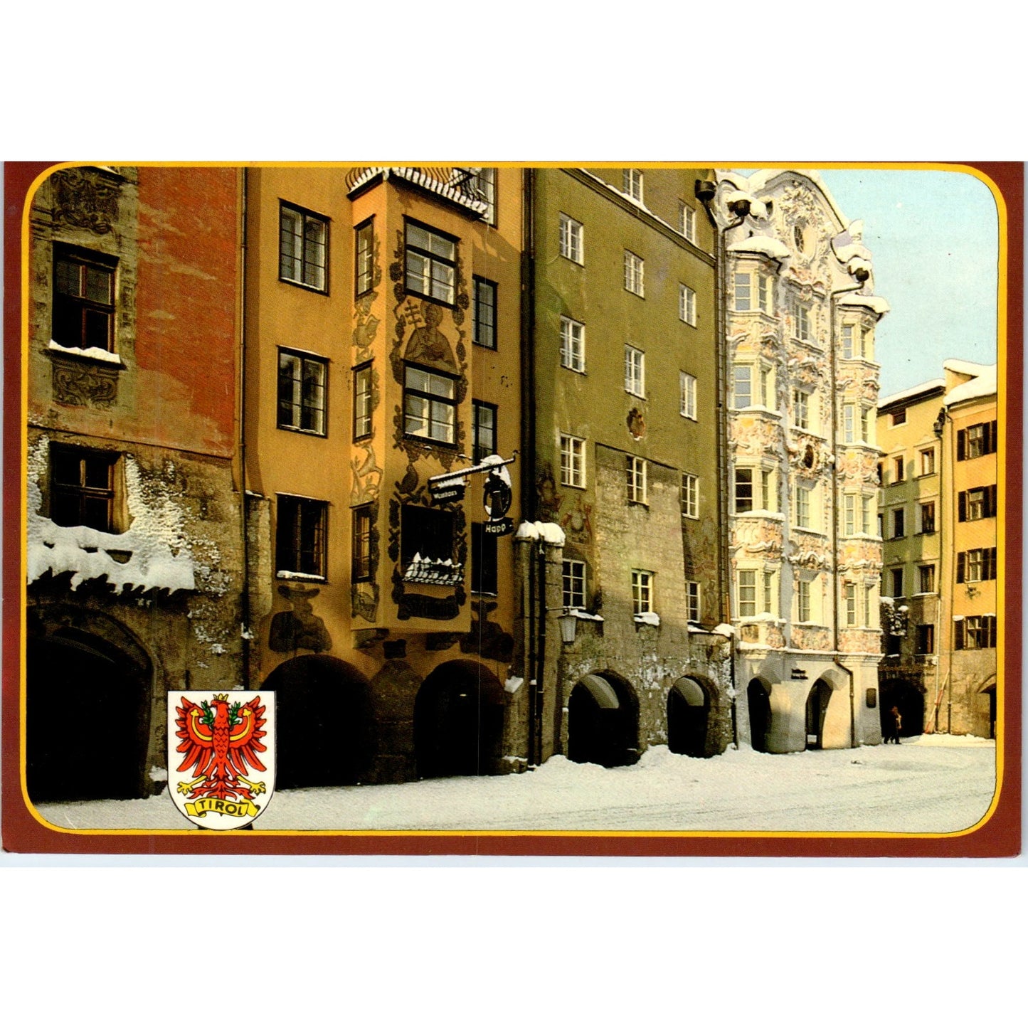 Innsbruck Altstadt Herzog-Friedrich Straße Mit Helblinghaus 4x6 Postcard PD1
