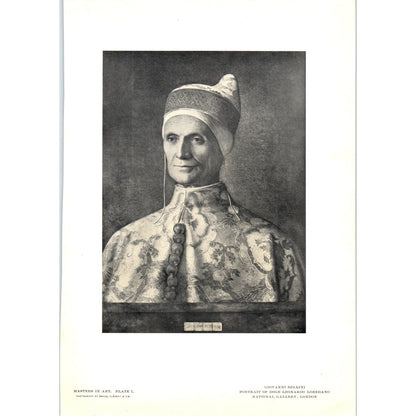 Portrait of Doge Leonardo Loredano - Giovanni Bellini 1900 Art Print AB8-MA6