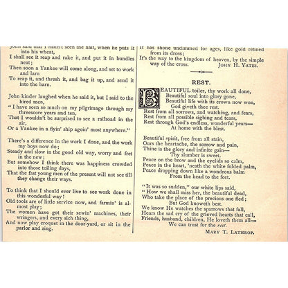 Little Nan - G.W. Thomas 1884 Poem AG3-1