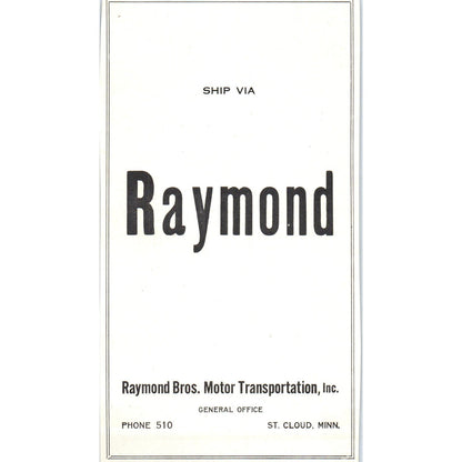 Chr. Hansen's Laboratory Milwaukee, Raymond Bros Motors St Cloud 1953 Ad AE9-DC1