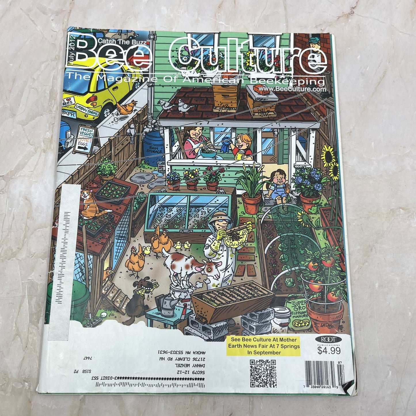 2012 July Bee Culture Magazine Bees Beekeeping Honey M8