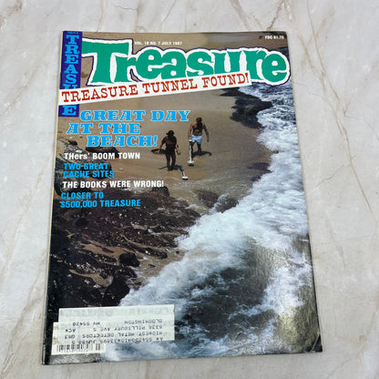 1987 July - Treasure Magazine - Treasure Hunting Metal Detecting Gold Coins M10