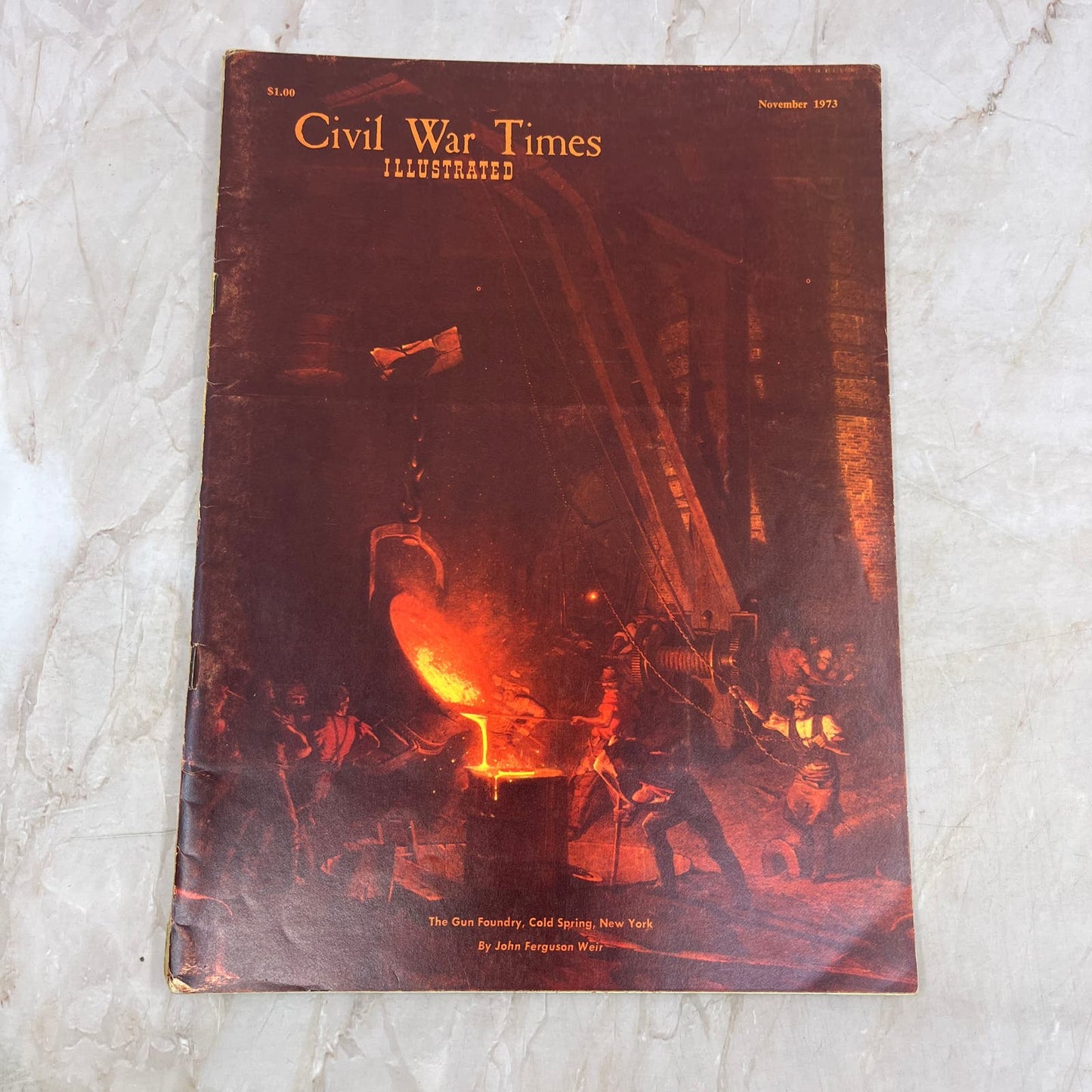 1973 Nov - Civil War Times Magazine The Gun Foundry Cold Spring NY John Weir M21