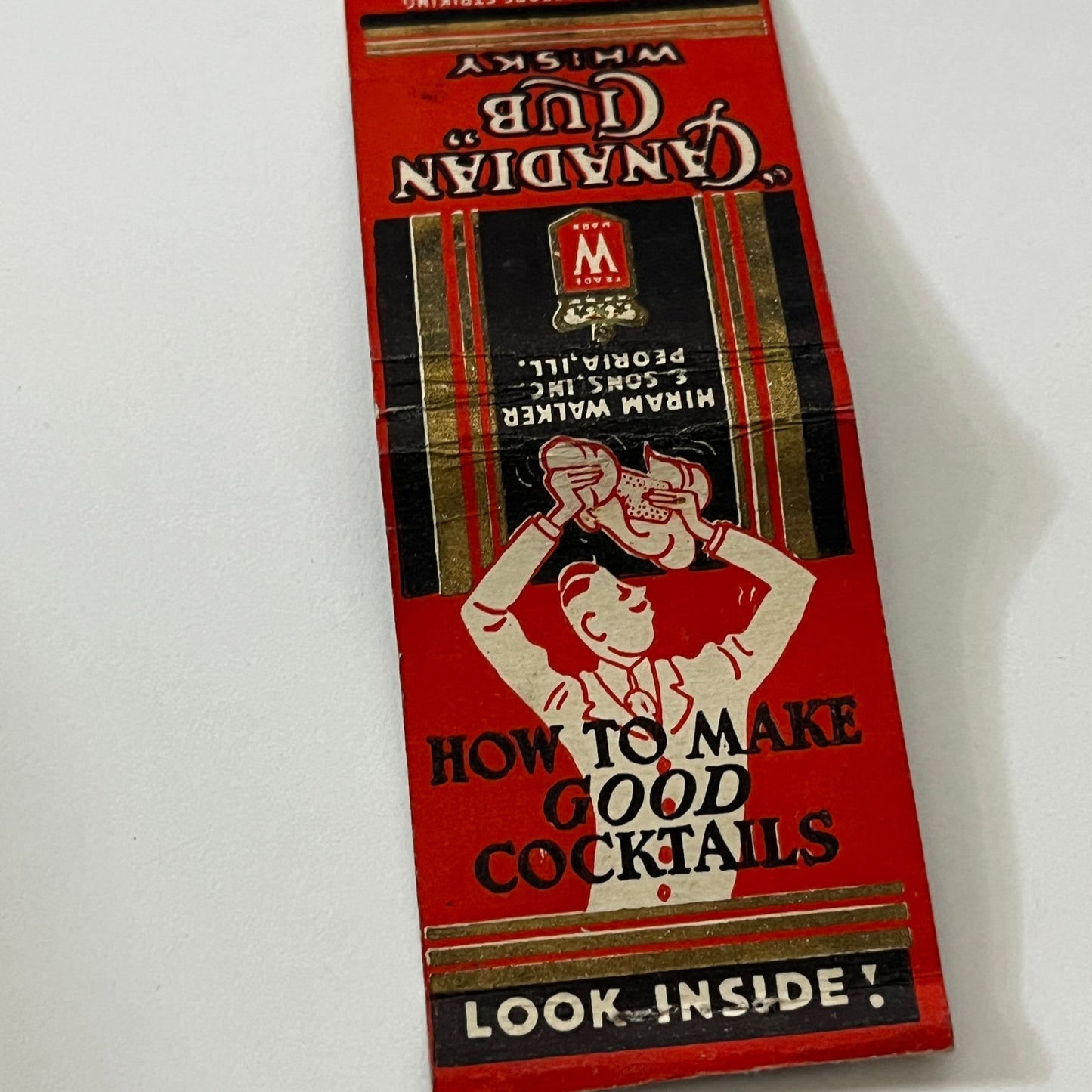 Canadian Club Whiskey Vintage Matchbook Cover TB6-MB1-12