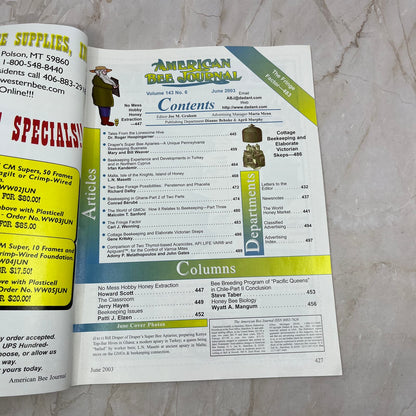 2003 June American Bee Journal Magazine Bees Beekeeping Honey M7