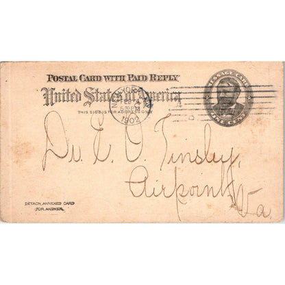 1902 Maltbie Chemical Co Zomakyne Laxative Quackery Newark NJ Postcard PC8