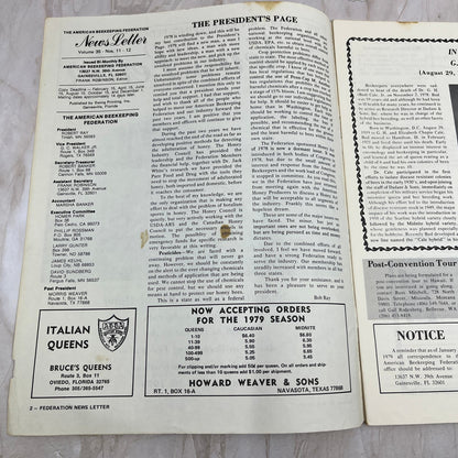 1978 Nov/Dec American Beekeeping Federation Newsletter Gainesville FL M15