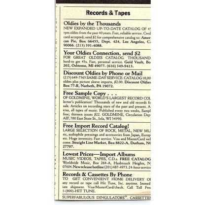 Rock Tops T-Shirts and Posters Bloomington NY 1984 Ad AF8-H1