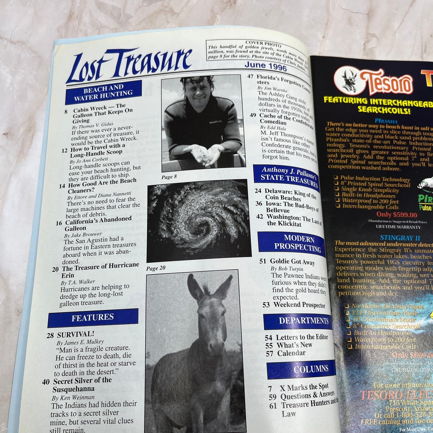 1996 June - Lost Treasure Magazine - Treasure Hunting Gold Prospecting M14