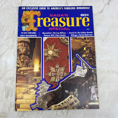 1970 - Saga's Treasure Special Magazine - Treasure Hunting Dillinger's Loot M18