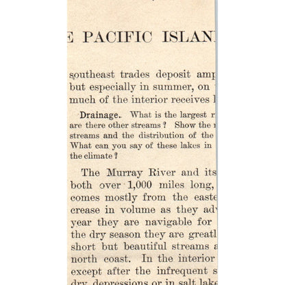 Native Australian With Boomerang 1901 Engraving AF2-P1