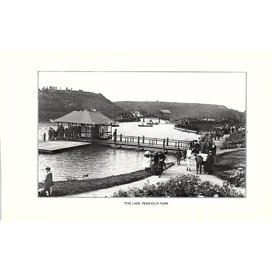 The Lake - Peasholm Park Scarborough c1910 Photo Print AF3-8