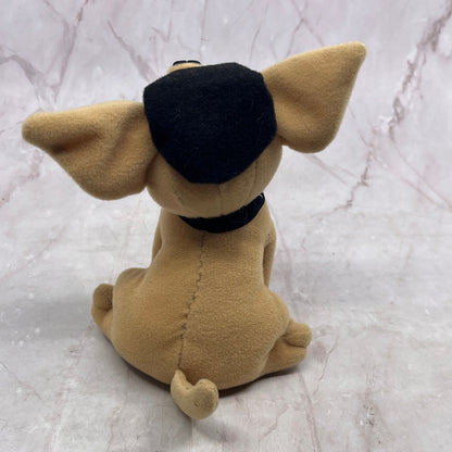 Vintage Yo Quiero Taco Bell Talking Chihuahua Dog Plush Toy 6" Beret Hat TA9