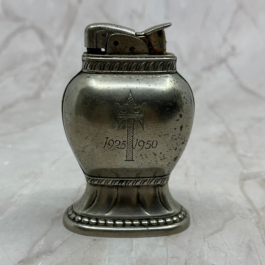 1950 Evans Chrome 25th Anniversary Table Lighter TL36