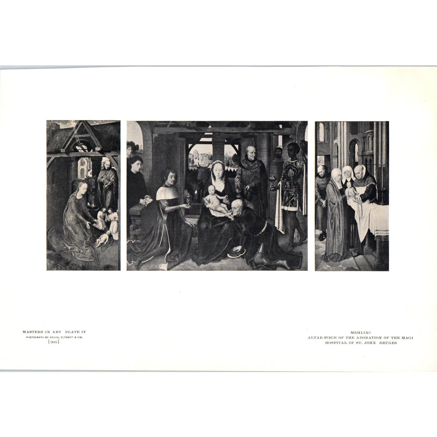 Altar-Piece of the Adoration of the Magi - Memlinc c1905 Art Print D13