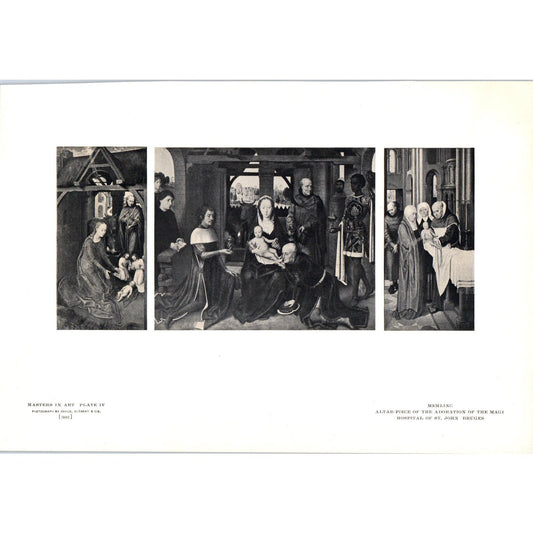 Altar-Piece of the Adoration of the Magi - Memlinc c1905 Art Print D13
