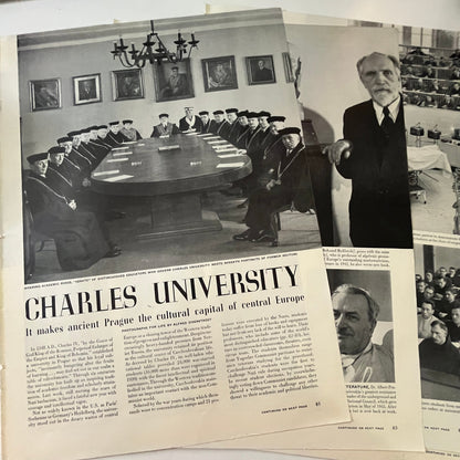 Charles University Prague Cultural Capital 5 Pages 1940s WWII Era Article V29-5