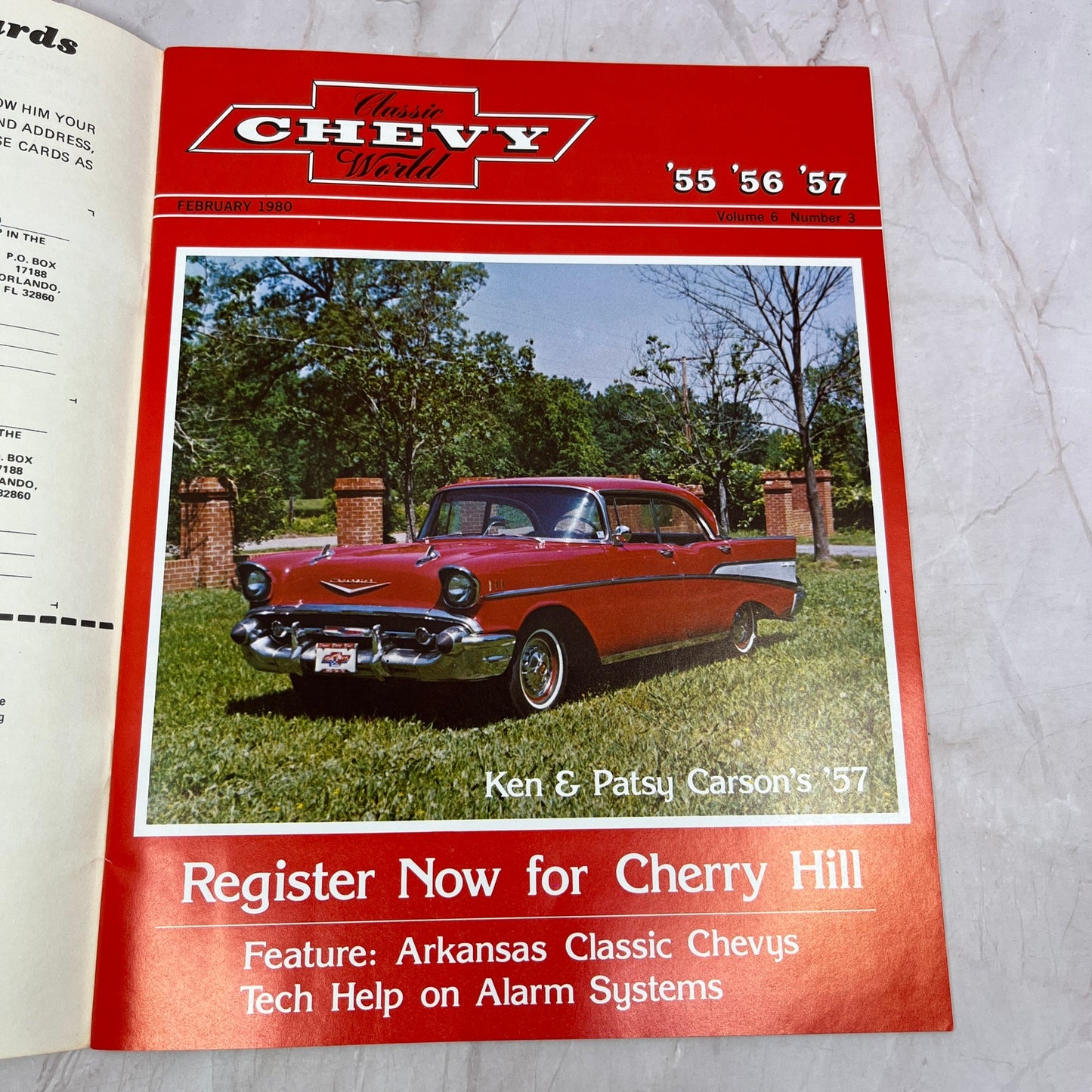 Alarm System Tech - '55, '56, '57 Classic Chevy World Magazine - Feb 1980 M30