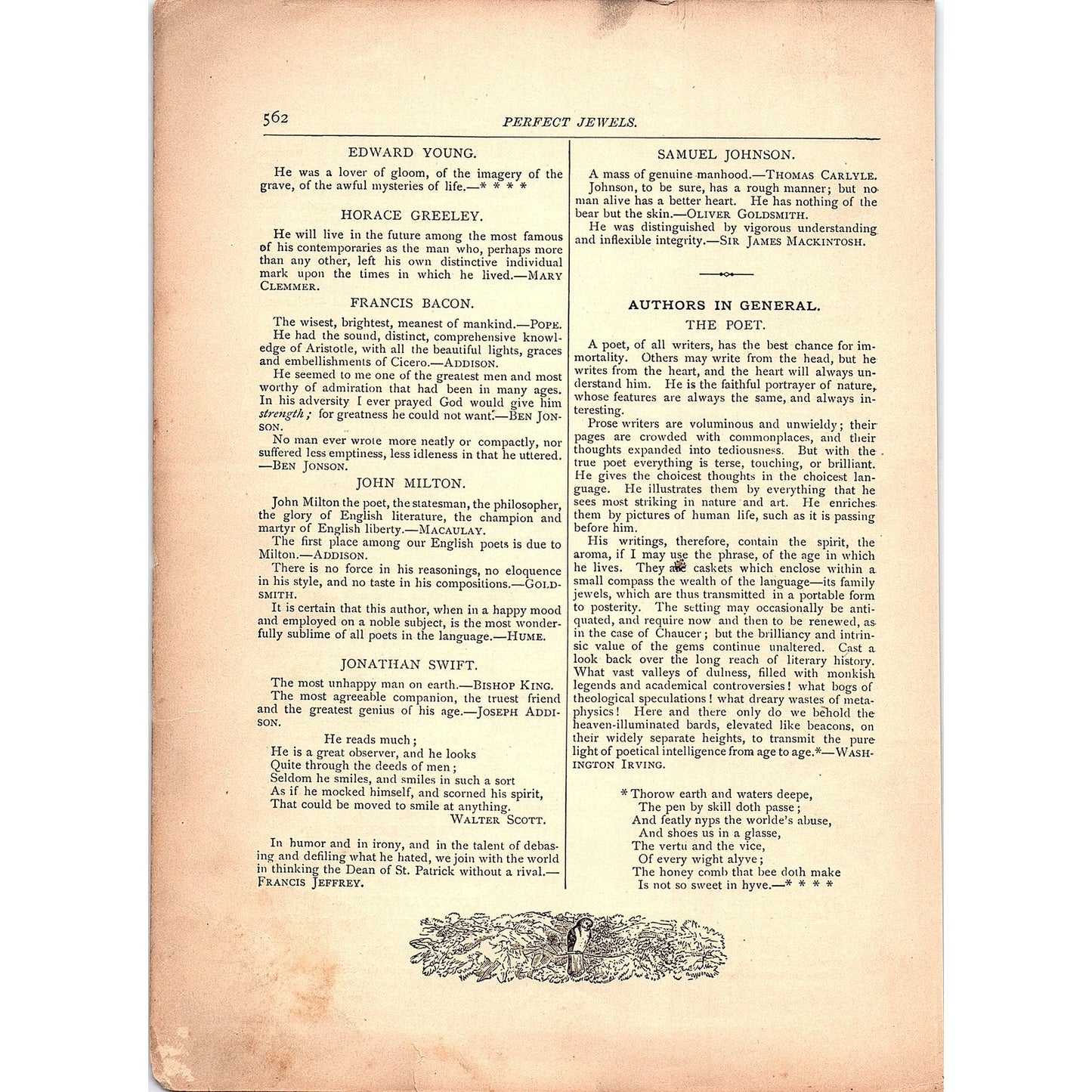 Authors' Opinion of Authors 2 Pages 1884 Perfect Jewels TA5-CJ-6