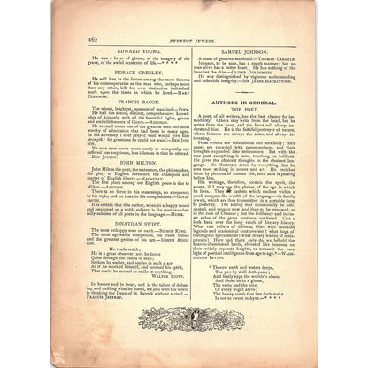 Authors' Opinion of Authors 2 Pages 1884 Perfect Jewels TA5-CJ-6