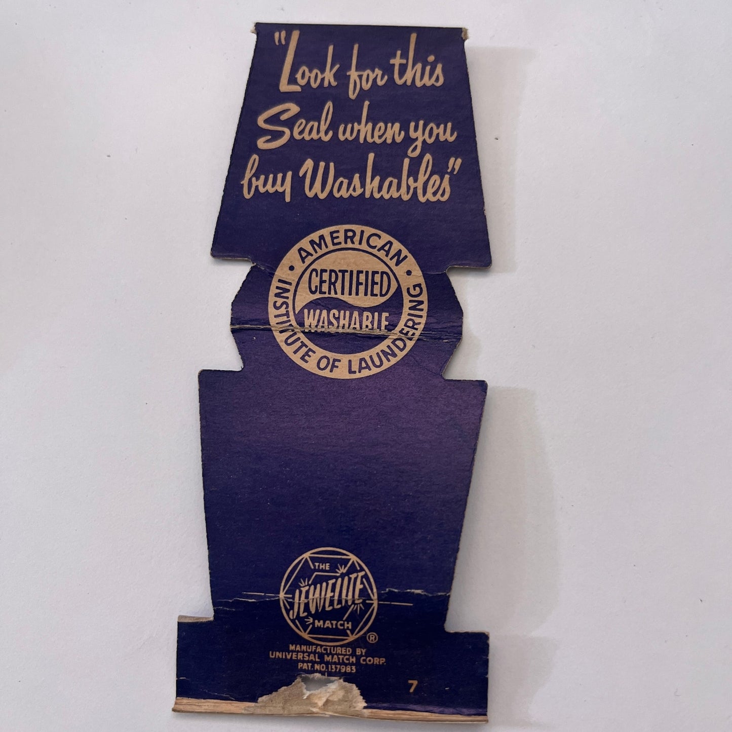 Battison Dry Cleaning West Hartford Wethersfield CT Vintage Matchbook MM2-8