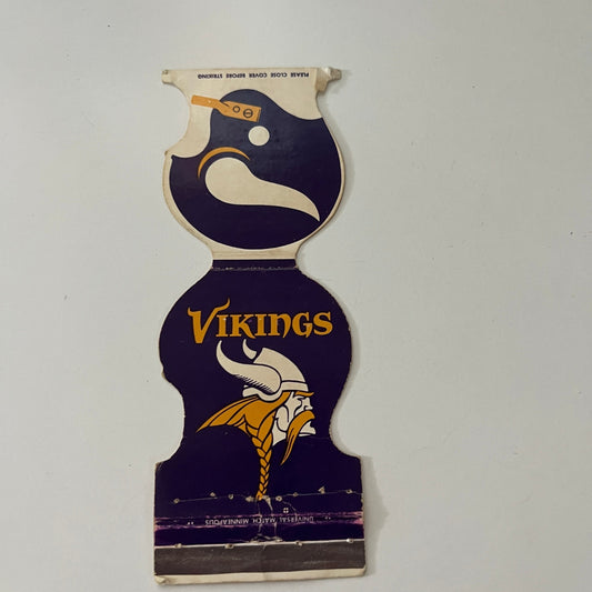 Minnesota Vikings NFL First National Bank Mankato Vintage Matchbook Cover SC4-R8