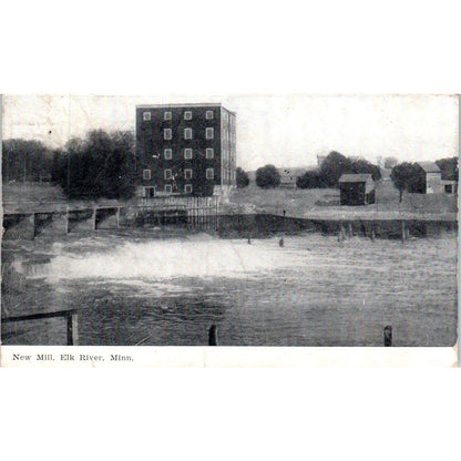 1909 New Mill in Elk River Minnesota Vintage Postcard PD10