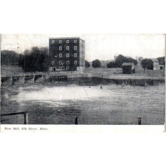 1909 New Mill in Elk River Minnesota Vintage Postcard PD10