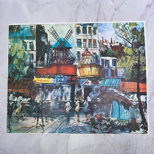 Jean Cordet - Paris Scene Vintage 11x14" Art Print V21