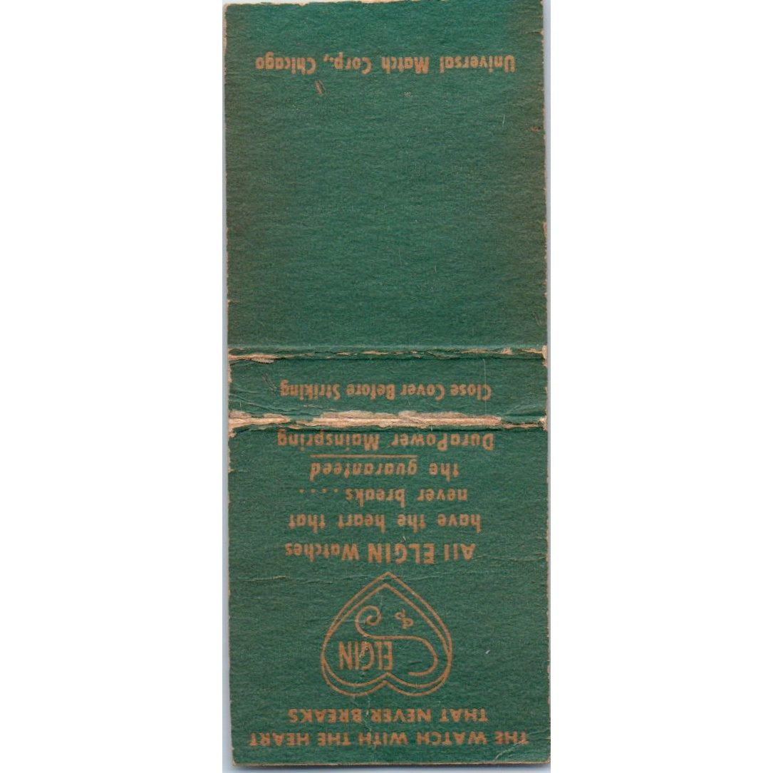 The Watch Shop Marvin K. Williams North Wilkesboro NC Elgin Matchbook SD4-Y17