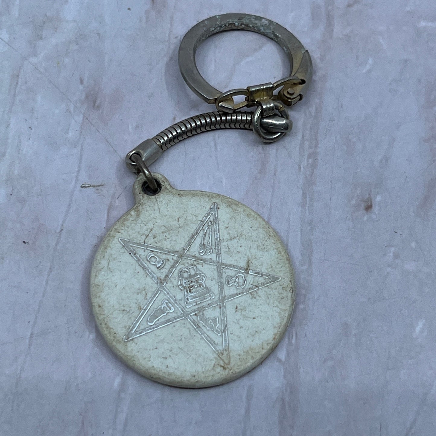 Vintage Order of the Eastern Star Arcana Chapter 38 Minneapolis MN Keychain SF4