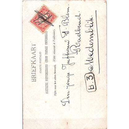 In Disgrace Girl Jack Russell Terrier Dog C Burton Barber c1900 Postcard PD2