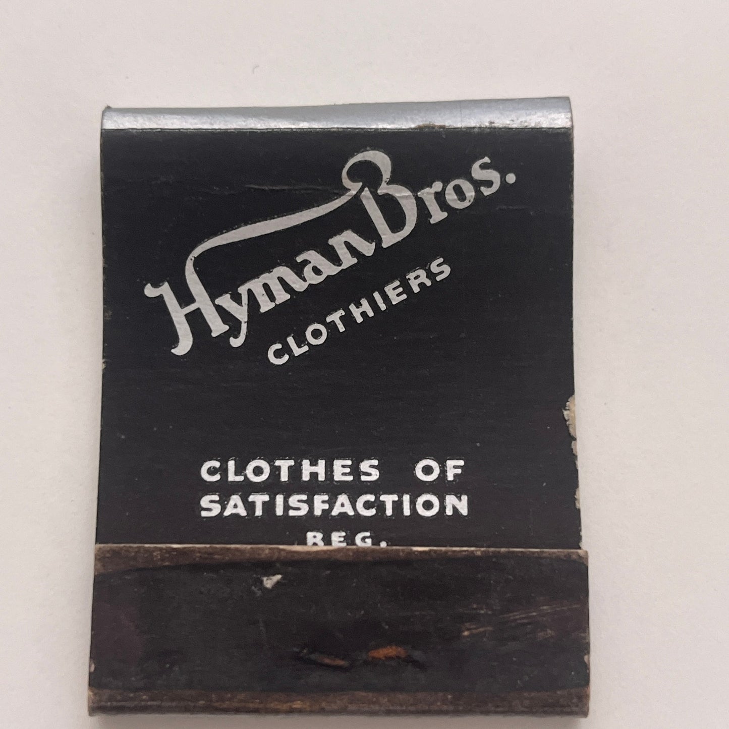 Hyman Bros Clothiers 619 Washington St Boston Vintage Matchbook Cover TB8-MB2-6