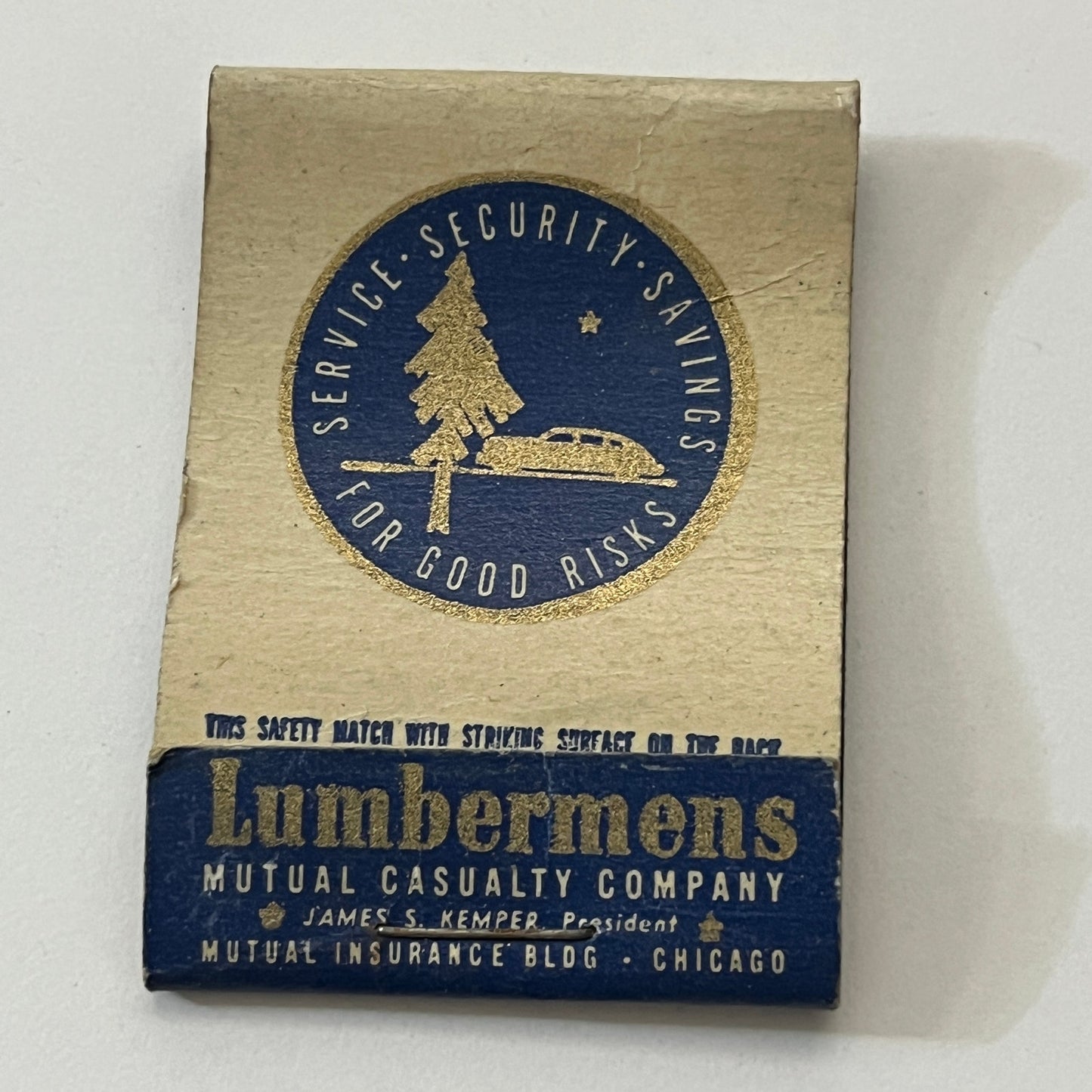 Alfred E Fuller Newtonville MA Lumbermens Vintage Matchbook Cover TB6-MB1-5