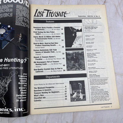 1983 Sept - Lost Treasure Magazine - Treasure Hunting Gold Prospecting M15