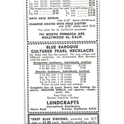 International Import Lapidary Supply Stone Mountain GA 1964 Magazine Ad AB6-M2