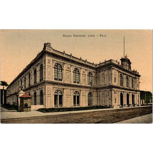Museo Nacional Lima Perú Vintage Original Postcard PD3